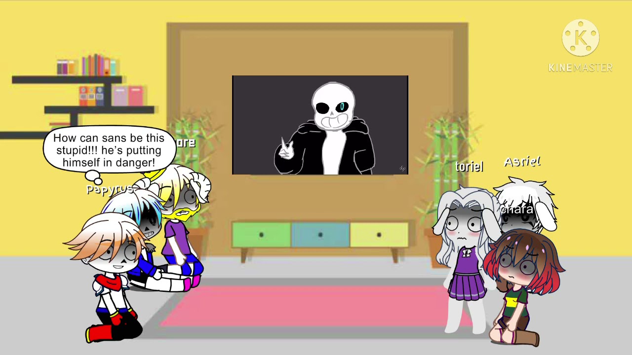 Sans and Flowey react to Undertale fanart 