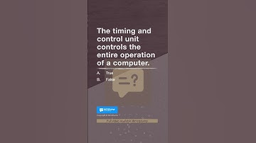 The timing and control unit controls | Computer Organization in English by MCQDump