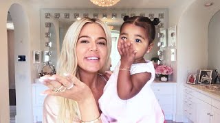 Watch True Thompson Crash Khloe Kardashian's Makeup Tutorial!