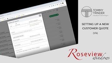 Setting up a new customer quote in Framepoint