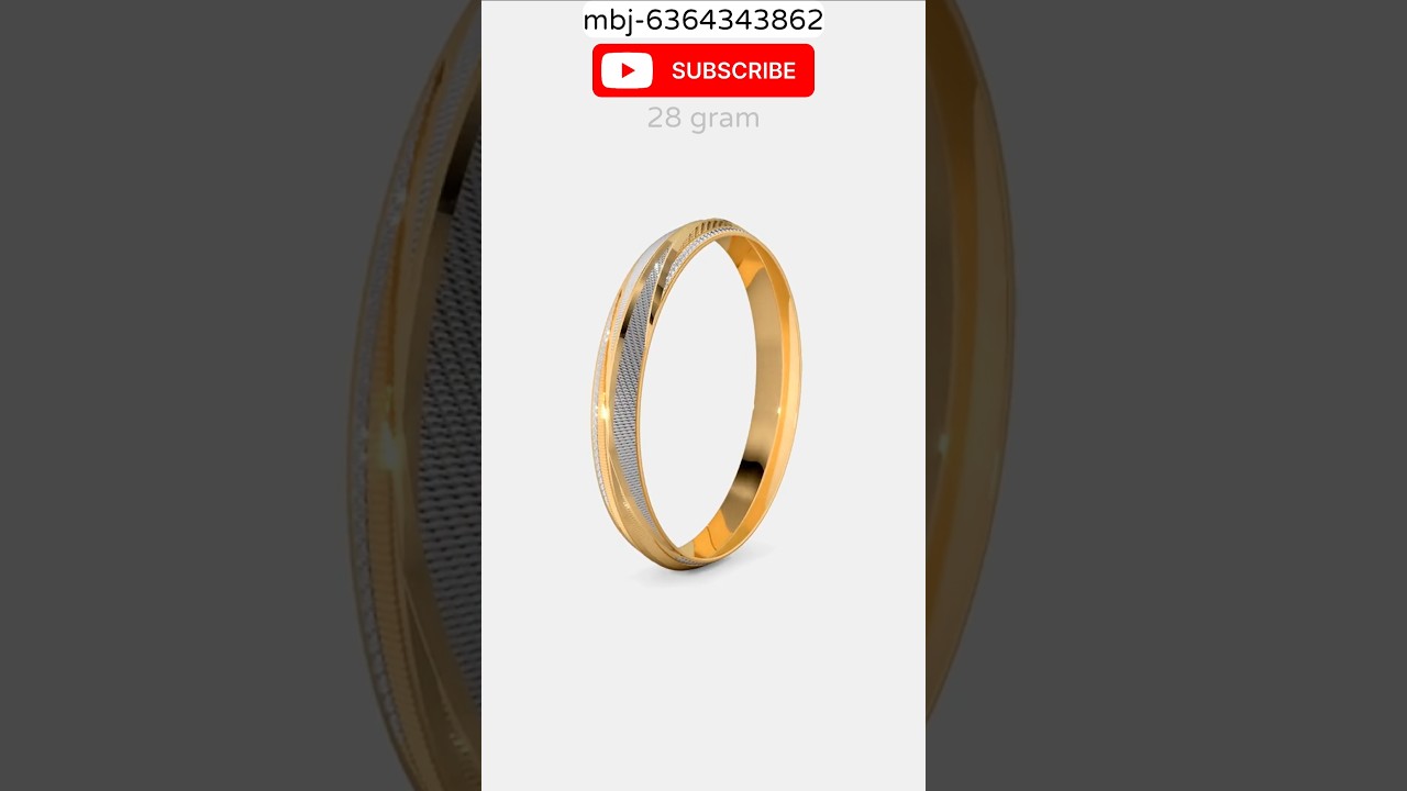 New gold kada bangle for men 28 gram 