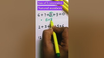 #sum of 5 consecutive natural numbers...........