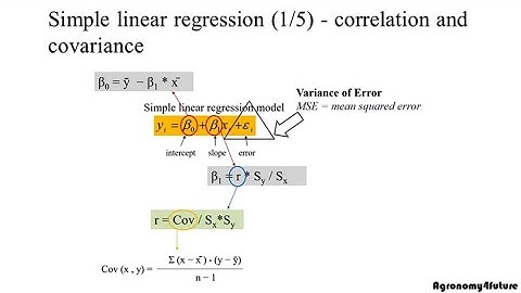 Simple linear regression (1/5) - correlation and covariance