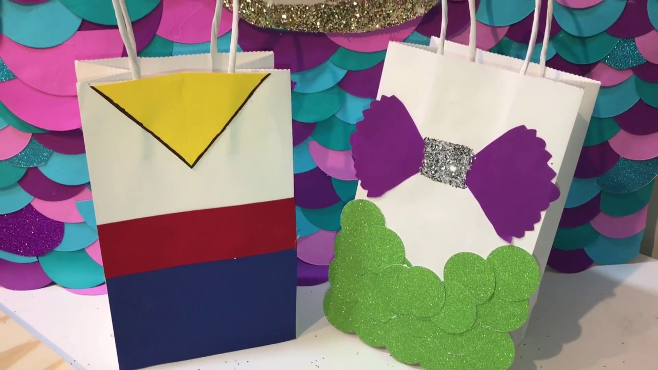 The Little Mermaid & Prince Party | DIY Birthday FAVOR BAGS