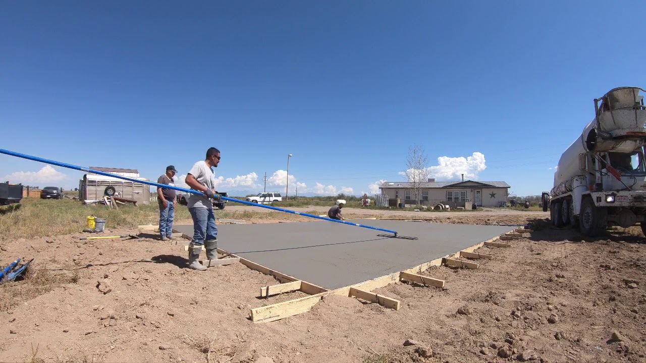 24x30 Concrete Pour YouTube