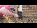 Gutter Downspout Adapter with Debris Catch Install