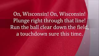 ON, WISCONSIN UNIVERSITY MADISON BADGERS FIGHT SONG LYRICS WORDS FAVORITE TRENDING SING ALONG