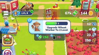 Upgrade wheat worker to 2 level Little farm story game gaming gallery  screenshot 5
