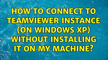 Ubuntu: How to connect to TeamViewer instance (on Windows XP) without installing it on my machine?