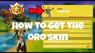 How to get the Oro Skin in Fortnite! (Skin, Pickaxe, Glider, and More!)