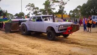 Tractor Pulling With A 1970 Toyota Crown The Professor Farms Farm Machinery