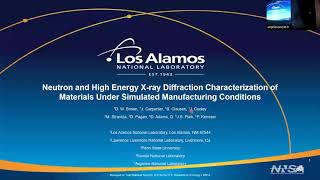 Neutron & High Energy X-ray Diffraction Characterization of Materials by Dr. Donald W. Brown screenshot 5