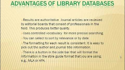 Google and Databases