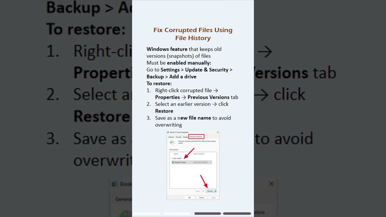 Recover corrupted files easily on Windows 10 or 11! #filerecovery #windows