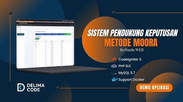 [Demo] – Sistem Pendukung Keputusan Dengan Metode MOORA Berbasis Web | Studi Kasus: Seleksi Pegawai