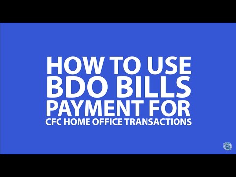 Bills Payment Video Tutorial Using BDO Online Banking