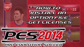 PES 2014 - How To Install An Option File On The PS3 - Get Licenses