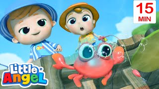 12345 Once I Caught A Fish Alive 🐟 Fun Sing Along Songs by @LittleAngel Playtime