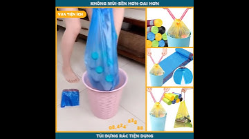 TÚI ĐỰNG RÁC CÓ DÂY RÚT TIỆN LỢI.