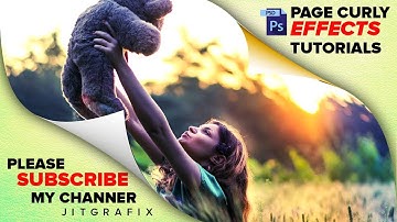 Paper Curl effect Photoshop cc with curved & page curl levels beginner tutorials
