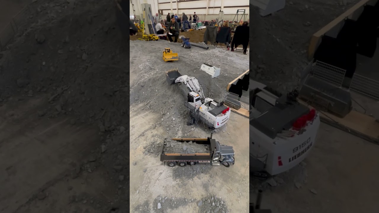 $10,000 dollar excavator loads a $3000 dollar dump truck