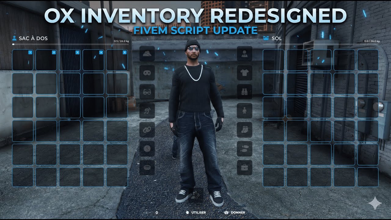 Ox Inventory Restyle Ox Inventory Redesign | ESX, QBCore | Clothing System | Arise Scripts ...