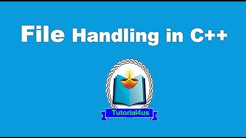 File Handling in C++