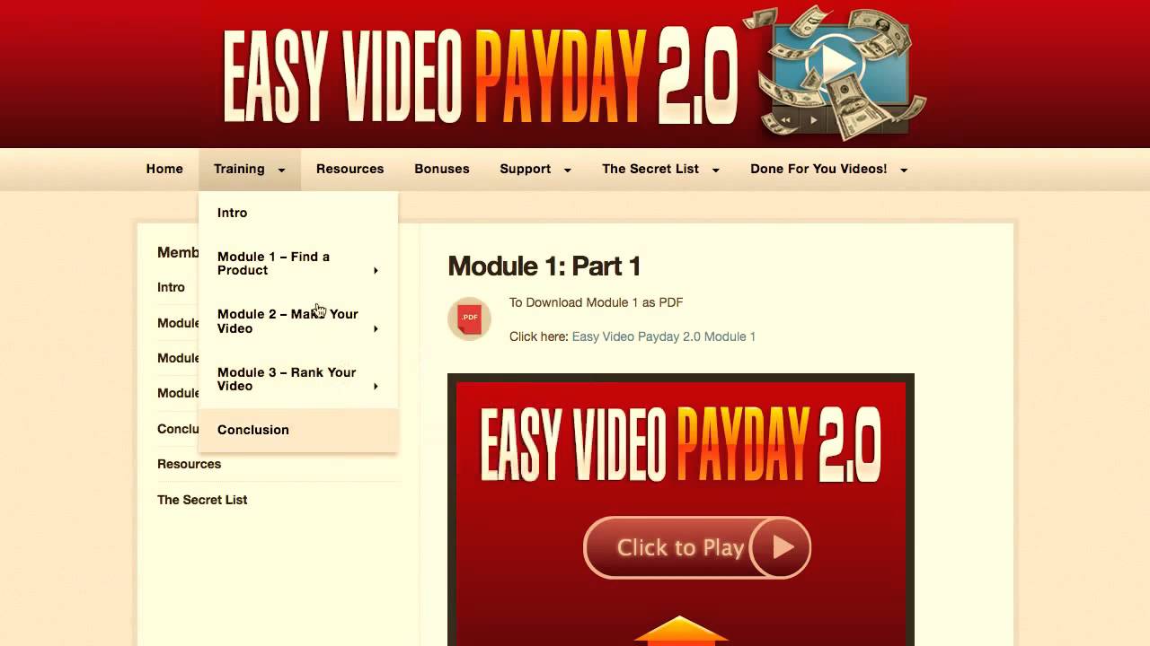 Easy Video Payday 2.0