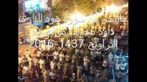 ماتيسرمن سورة هود للقارئ داود محداب من صلاة التراويح 2016-1437