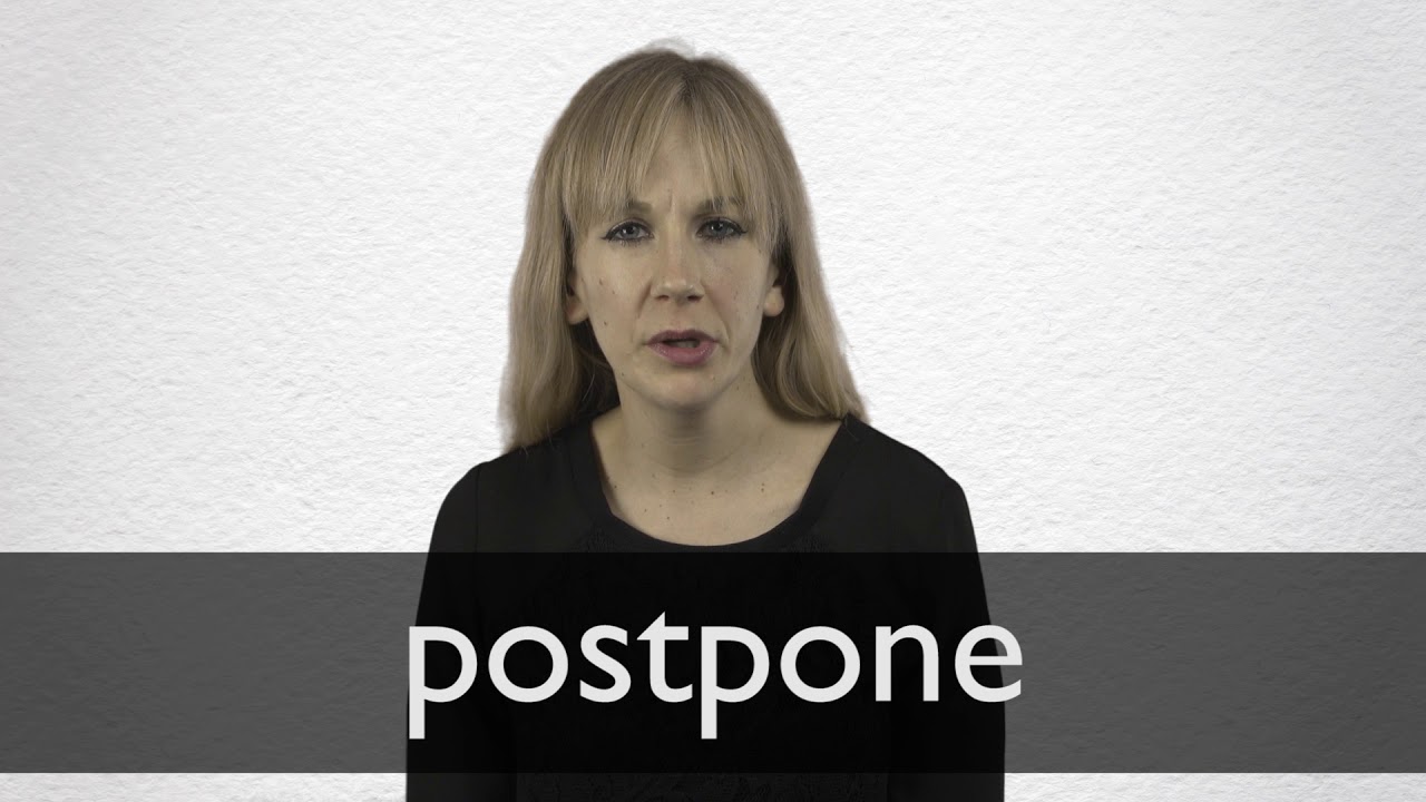 How To Pronounce POSTPONE In British English YouTube