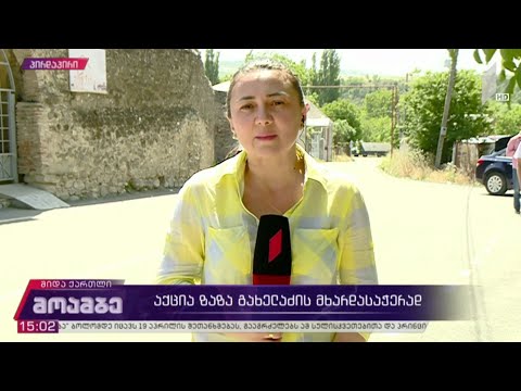 აქცია ზაზა გახელაძის მხარდასაჭერად