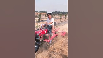 #Orchard greenhouse management rotary tiller #Multi-function micro-tillage machine #Farmer