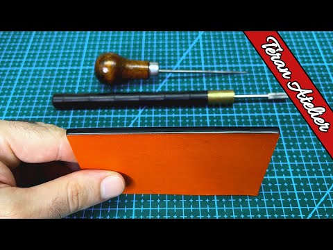 The Easiest Way to Paint Leather Edges! 