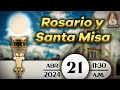 Rosario y Santa Misa en Caballeros de la Virgen, 21 de abril de 2024 ⚜️ 11:20 a.m.