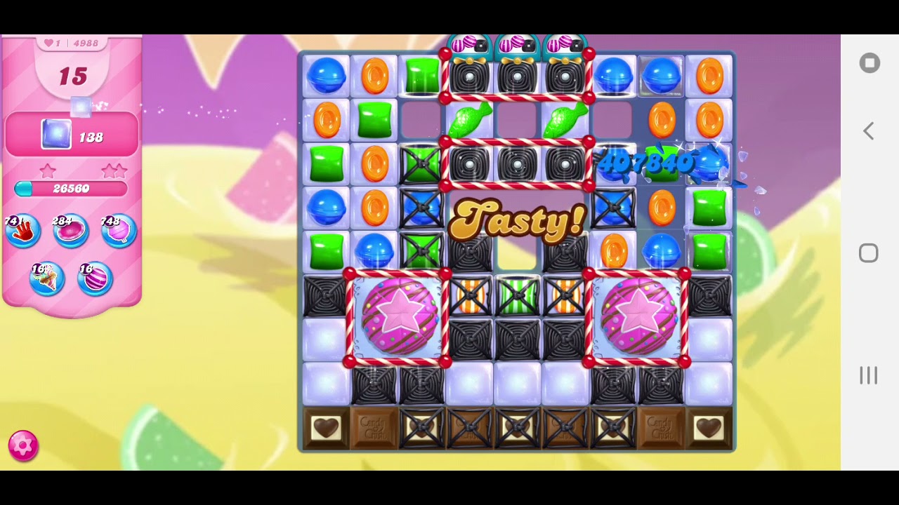 Candy Crush Saga niveau 4988 YouTube