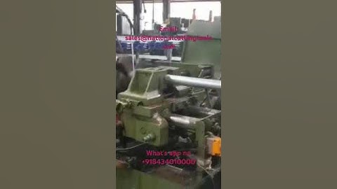 Npt/bspt threading machine for gi and black erw pipe for production work #shorts