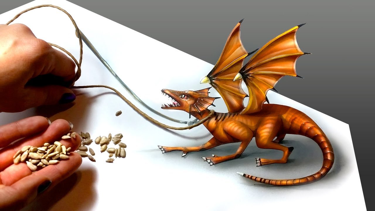 Dessin Realiste Dessiner Un Dragon Comment Dessiner Un Dragon En 3d Tuto Dessin Petit Dragon Youtube