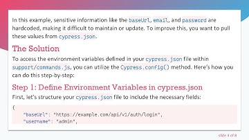 How to Access Environment Variables from support/commands.js in Cypress