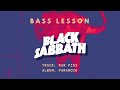 Bass lesson w tab  black sabbath  war pigs  play like geezer butler