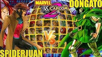 MvC2 Mvci Umvc3 SPIDERJUAN vs DONGATO (Fightcade) pt 4
