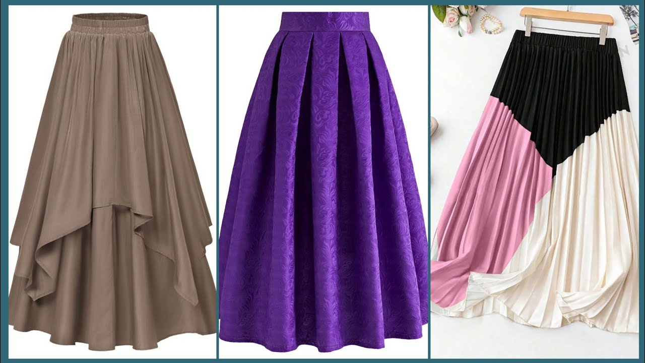 Papular beautiful skirt designing ideas #fashiontrends#skirt 
