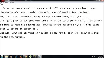 Assassins Creed Unity PC Game Full Torrent Download.