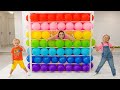 Dfi de cube de ballons chris et maman et autres histoires amusantes pour les enfants