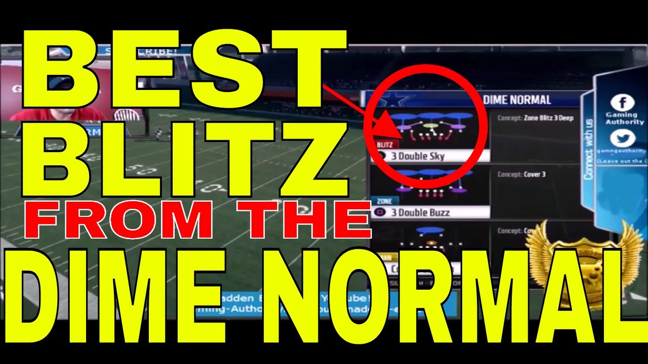 MADDEN 18 BEST BLITZ FROM DIME NORMAL. FAST NANO BLITZ FROM DIME FORMATION. MAKE YOUR OPPONENT QUIT