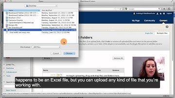 Uploading Files to the Content Collection