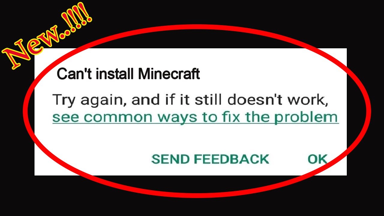 How To Fix Can't Install MineCraft Error On Google Play Store in