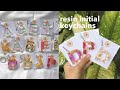 how i make resin initial keychains for my small business