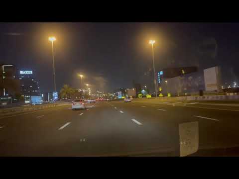 Dubai at night in 2021 | night road trip | fountain show in night, Dubai Mall