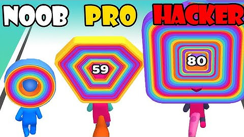 NOOB vs PRO vs HACKER - Layer Man 3D Part 2 | Gameplay Walkthrough (Android,iOS)