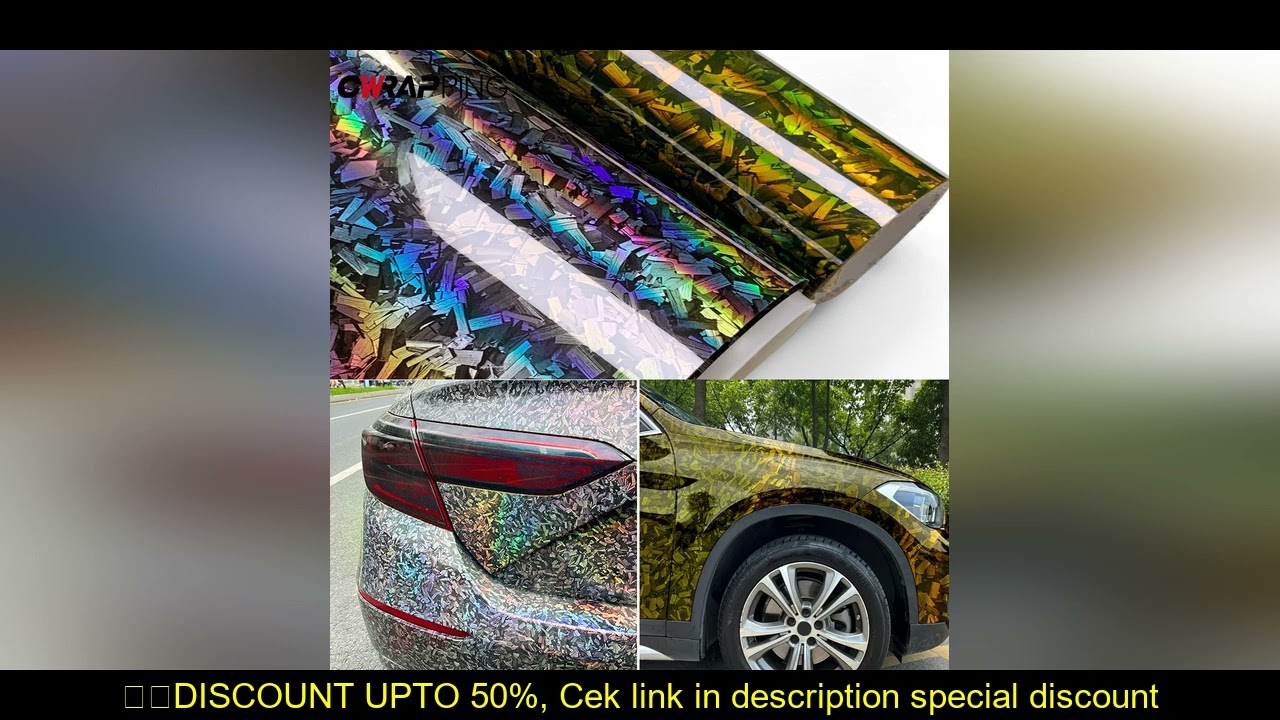 Car Stickers Glossy Gold Forged Carbon Fiber Waterproof Film Auto Hood Interior Adhesive Sticker for